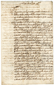 Salviati, Misc. I, Filza47, Fasc. 34, doc. 5 -  Parentado tra Virginia Salviati e Scipione Capponi